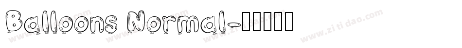 Balloons Normal字体转换